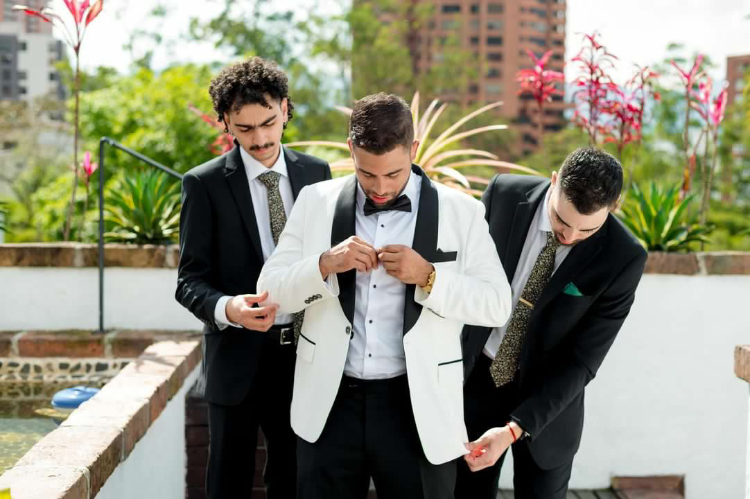 Custom OFFWHITE Shawl Dinner Jacket