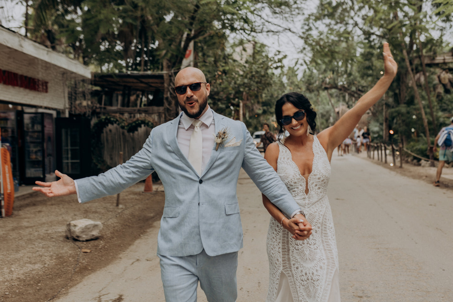 Sky Blue Linen Suit