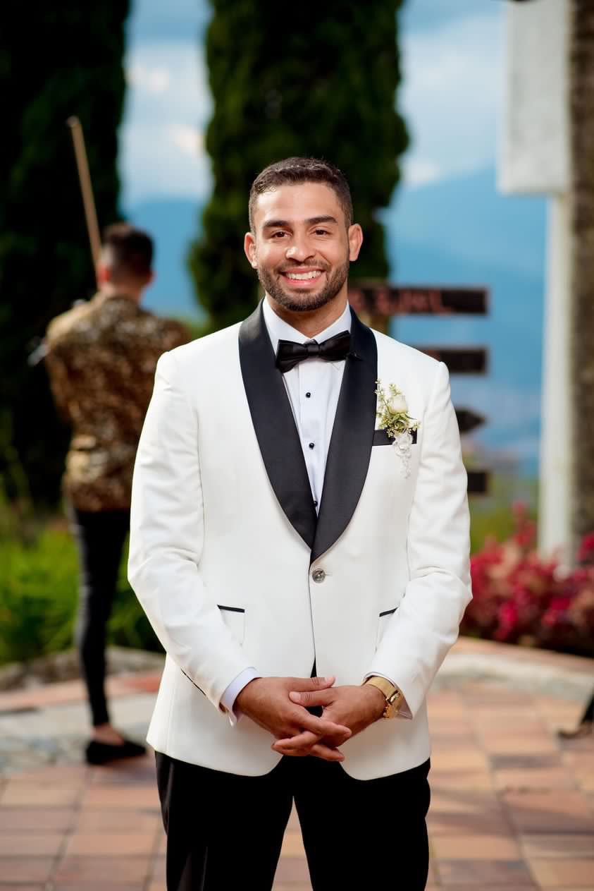 Custom OFFWHITE Shawl Dinner Jacket