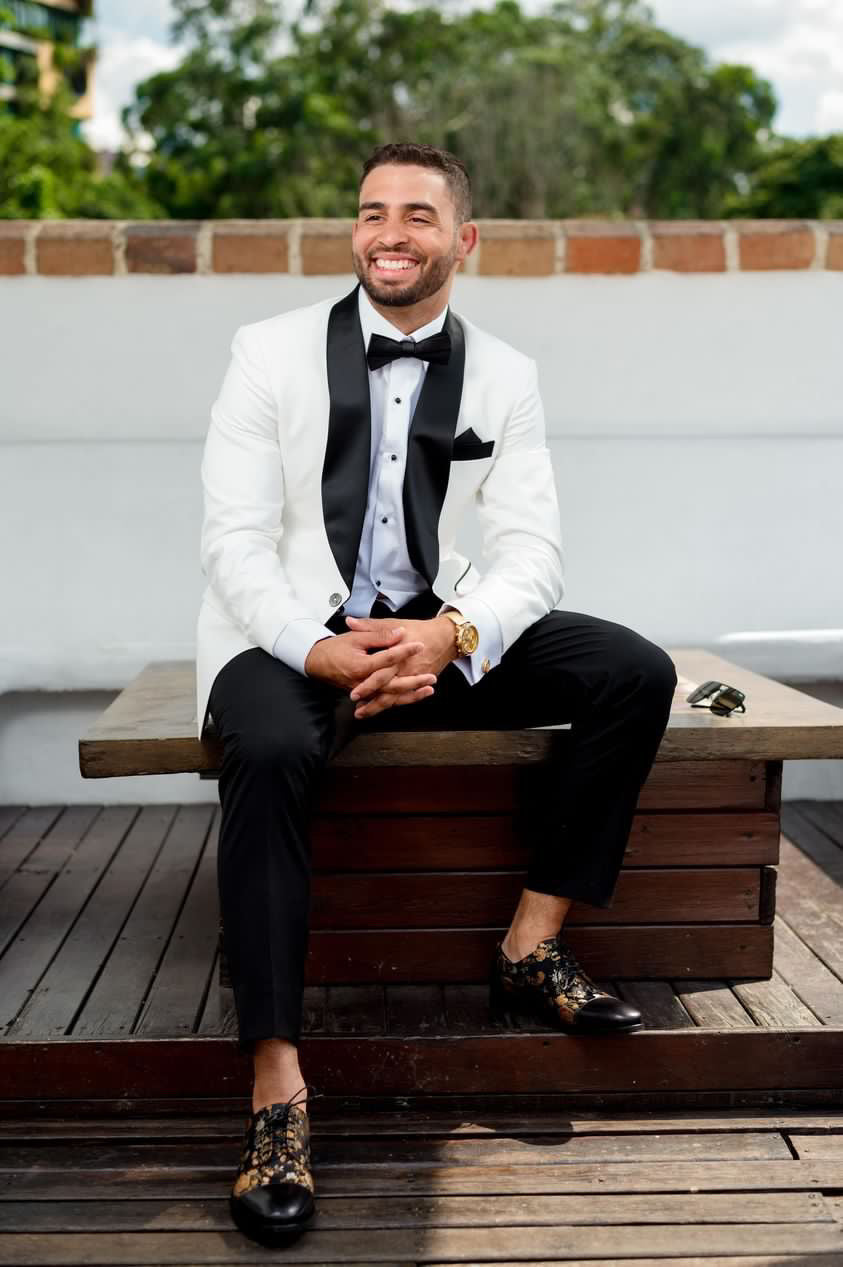 Custom OFFWHITE Shawl Dinner Jacket