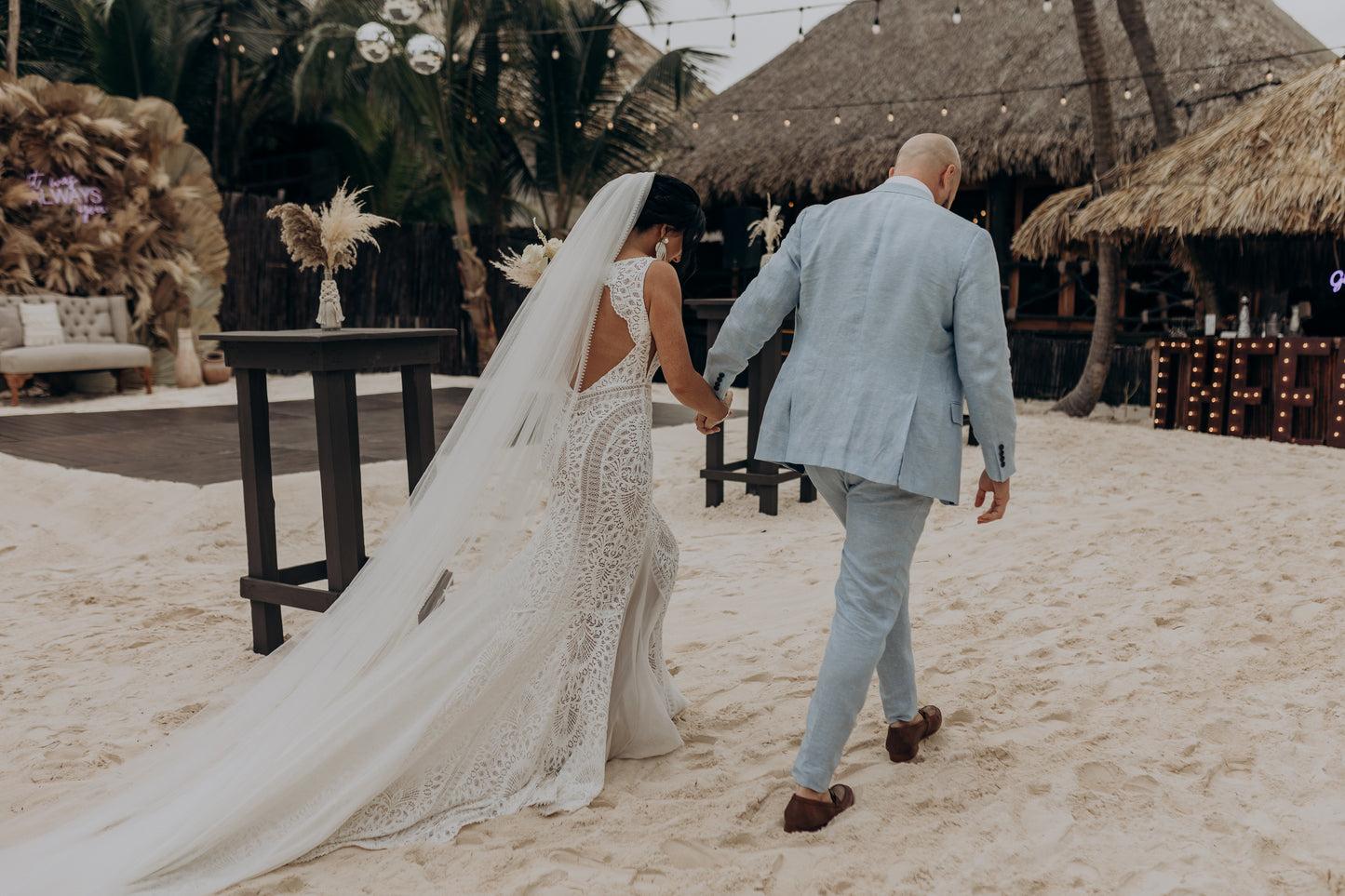 Sky Blue Linen Suit