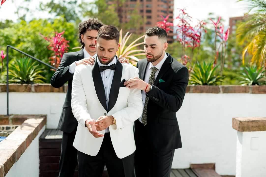 Custom OFFWHITE Shawl Dinner Jacket