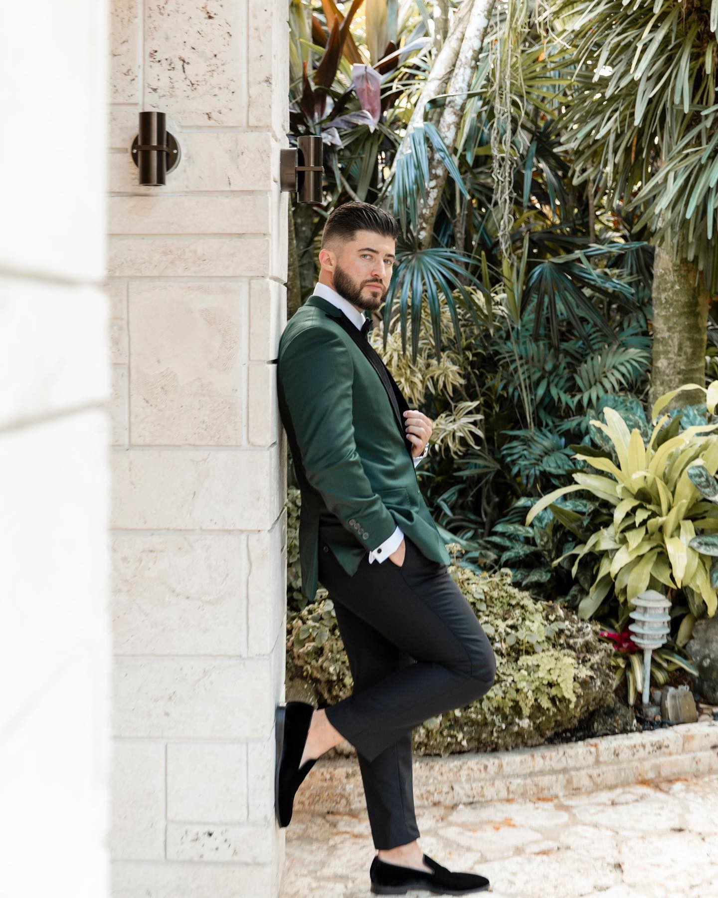 Hunter Green Peak Tux