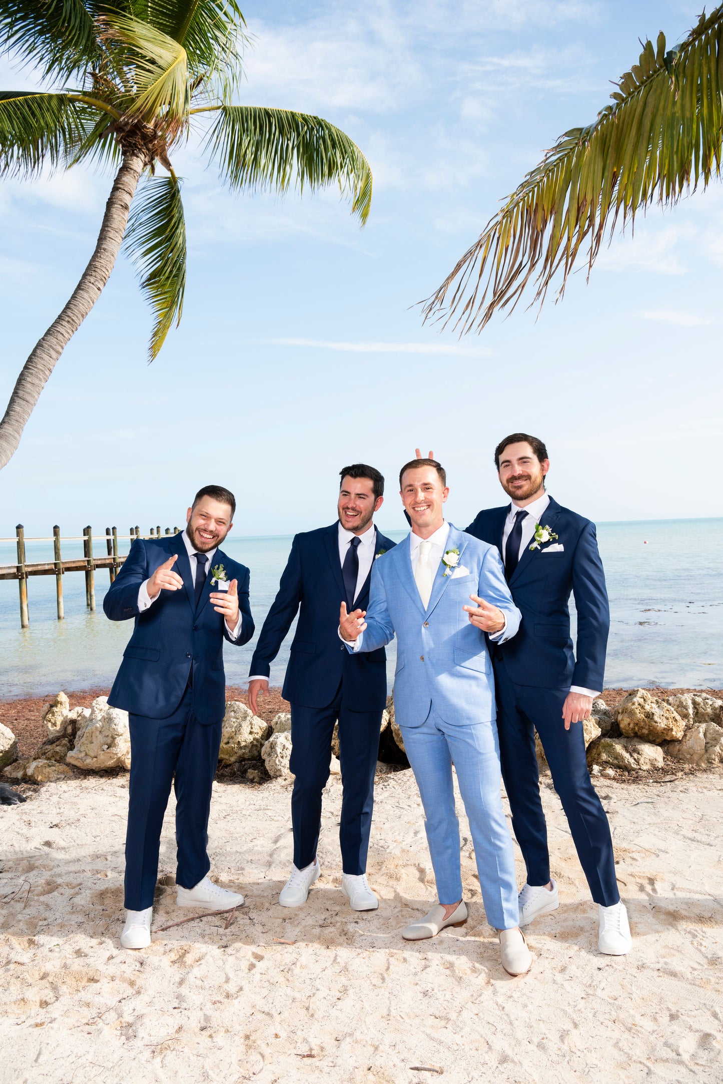 Blue Groomsmen Suit