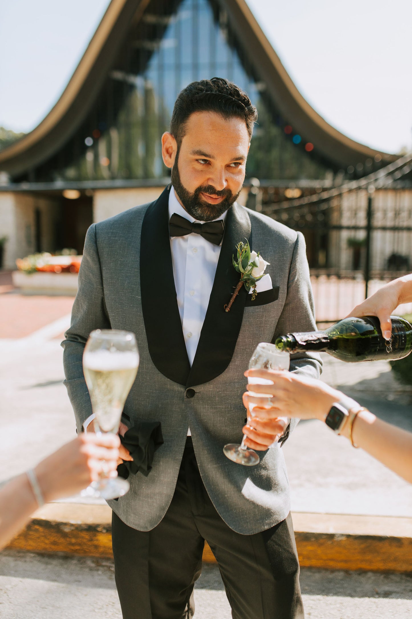 Charcoal Gray Tuxedo Jacket