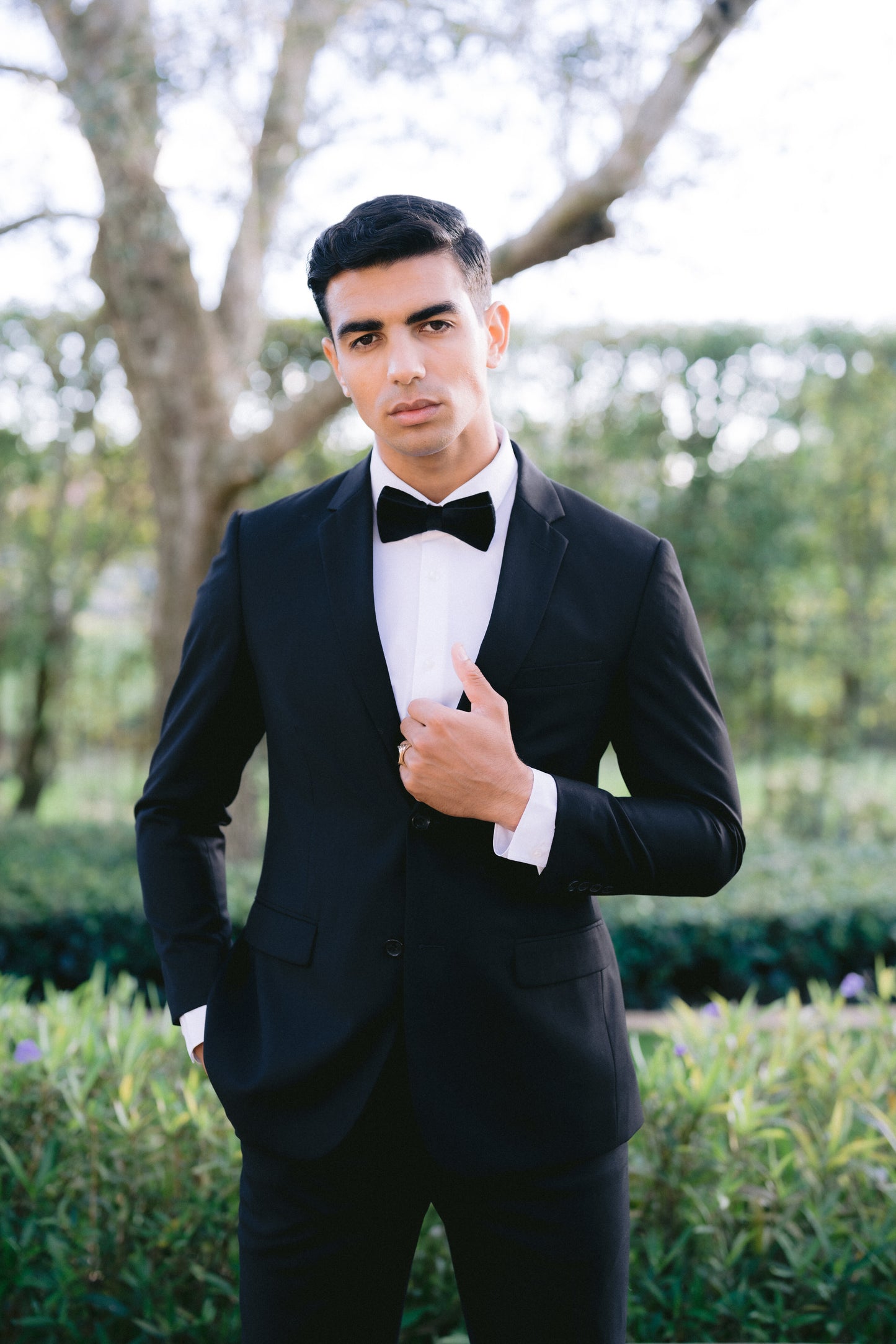 Black Groomsmen Suit