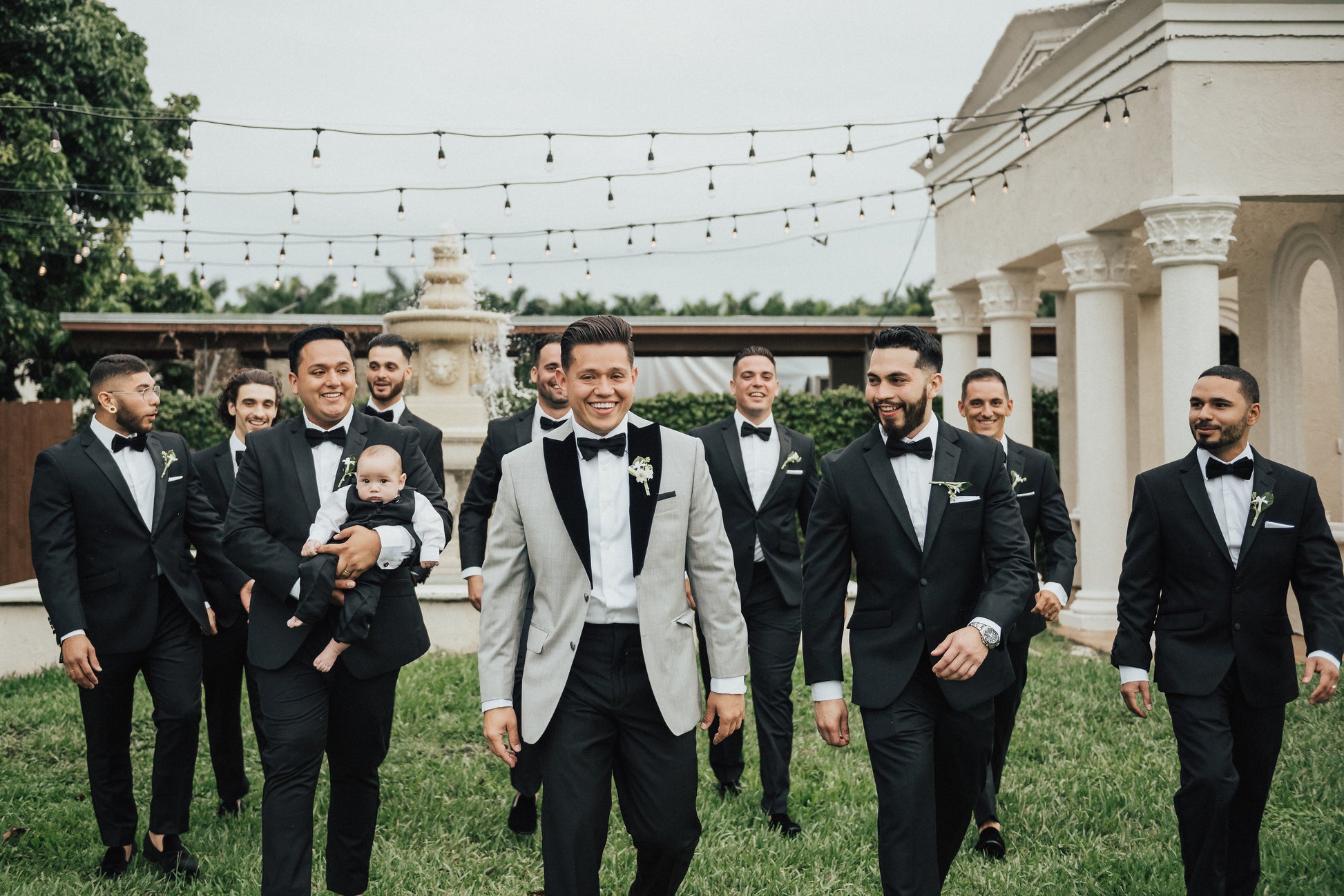 Light Gray Suit with Black Lapels – My Grooms Room