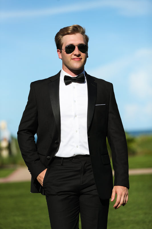 Classic Black Notch Lapel Tuxedo