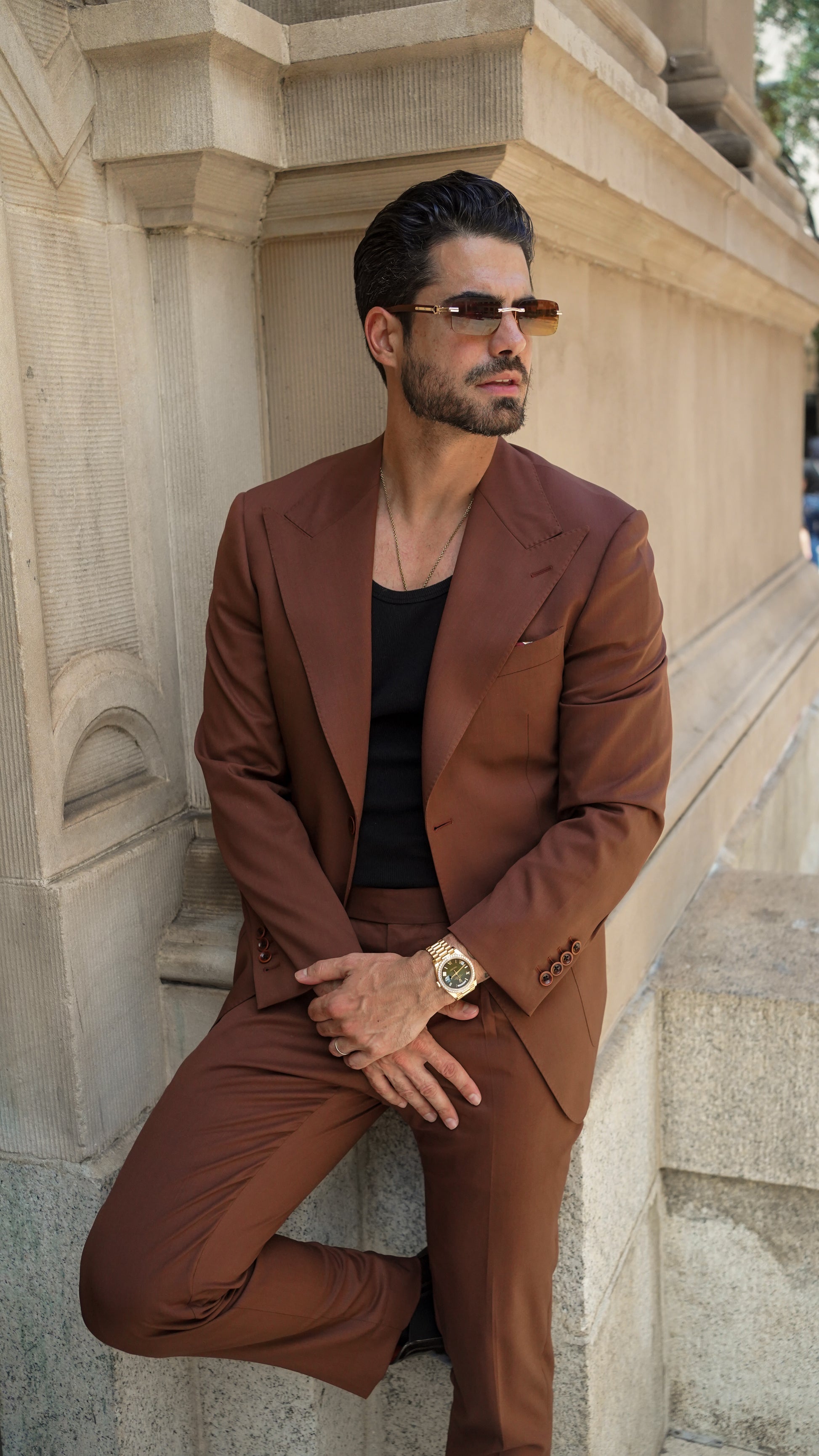 tobacco brown suit Brown Merino Wool Suit tobacco brown suit Brown Merino Wool Suit