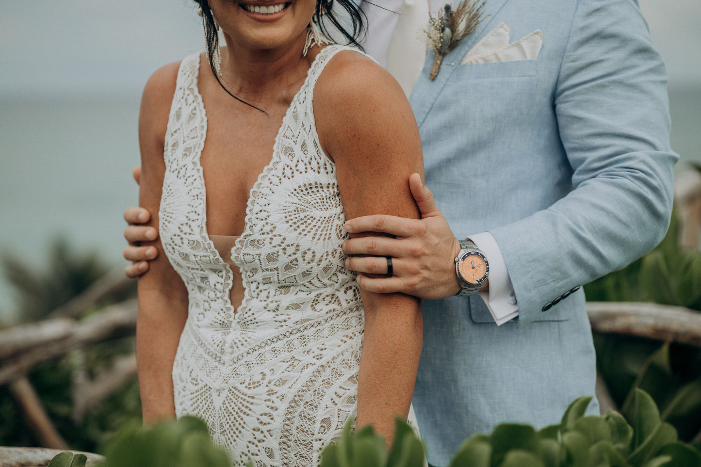 Sky Blue Linen Suit