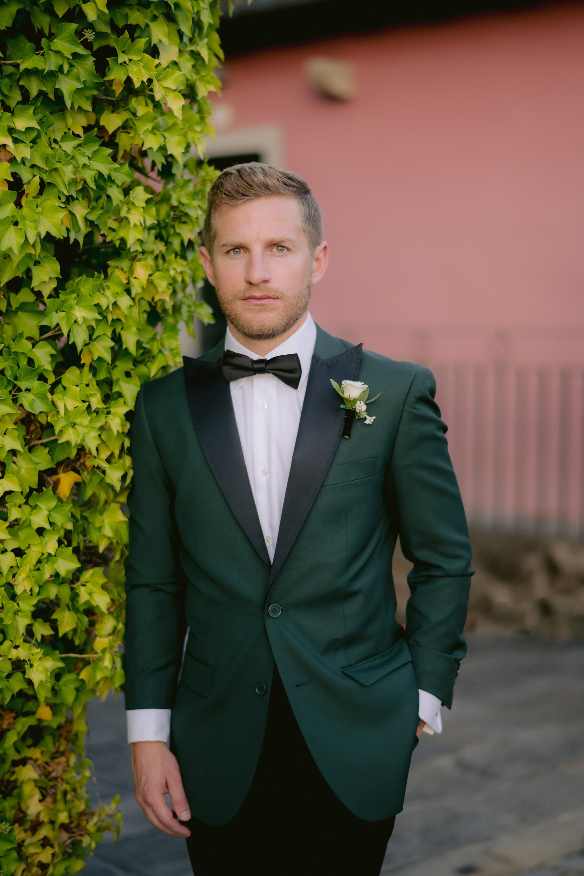 Hunter Green Peak Tux – My Grooms Room