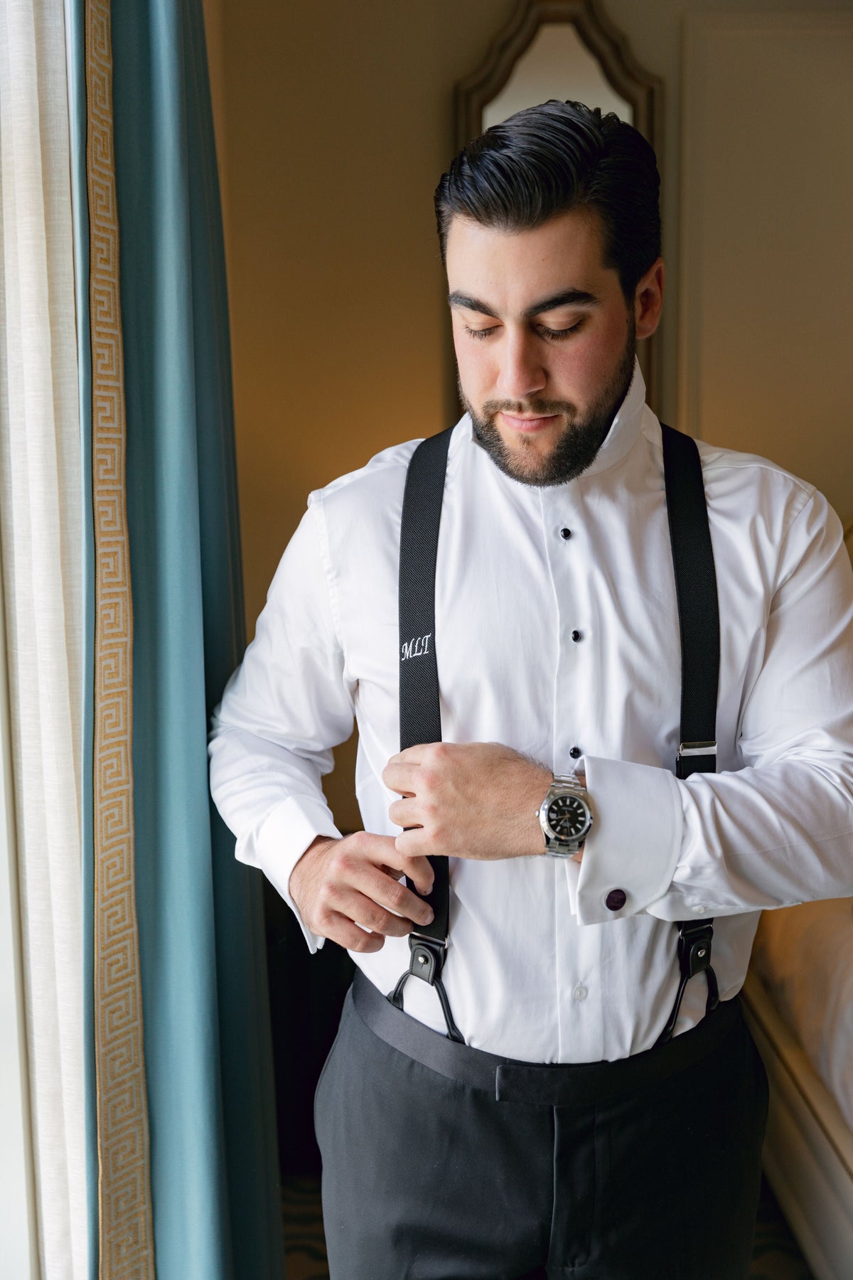 Suspenders (with embroidery) – My Grooms Room display picture 2