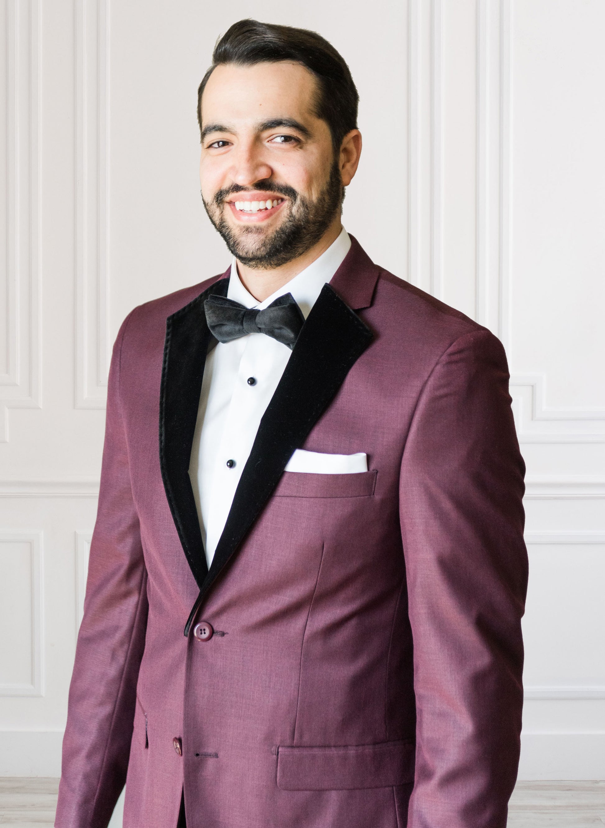 Burgundy Notch Lapel Suit Burgundy Notch Lapel Suit