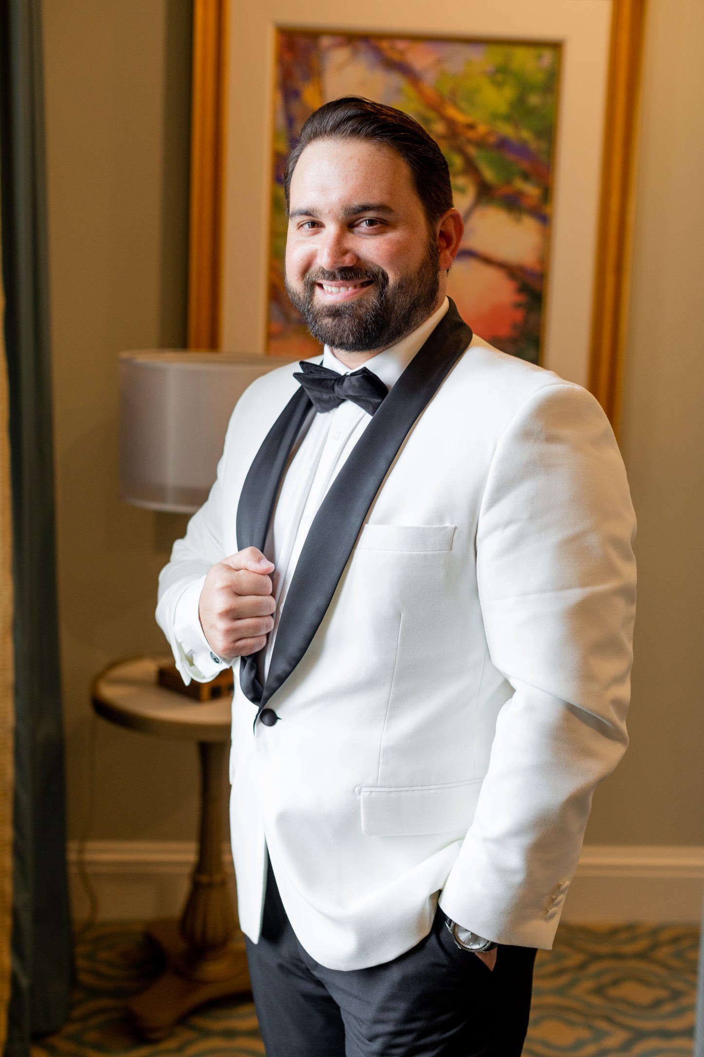 DINNER JACKET WITH BLACK LAPEL