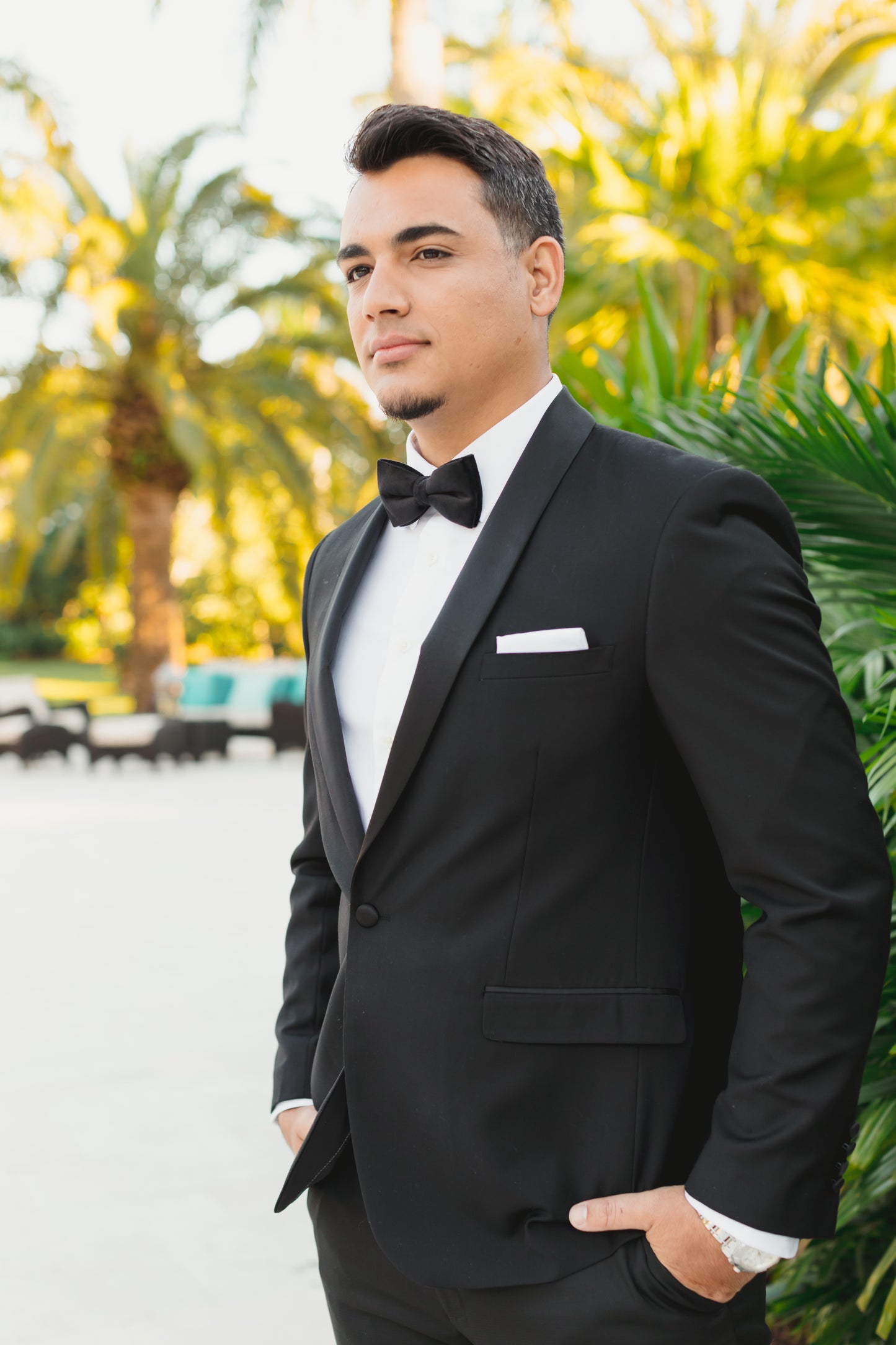 Black Groomsmen Shawl Tuxedo