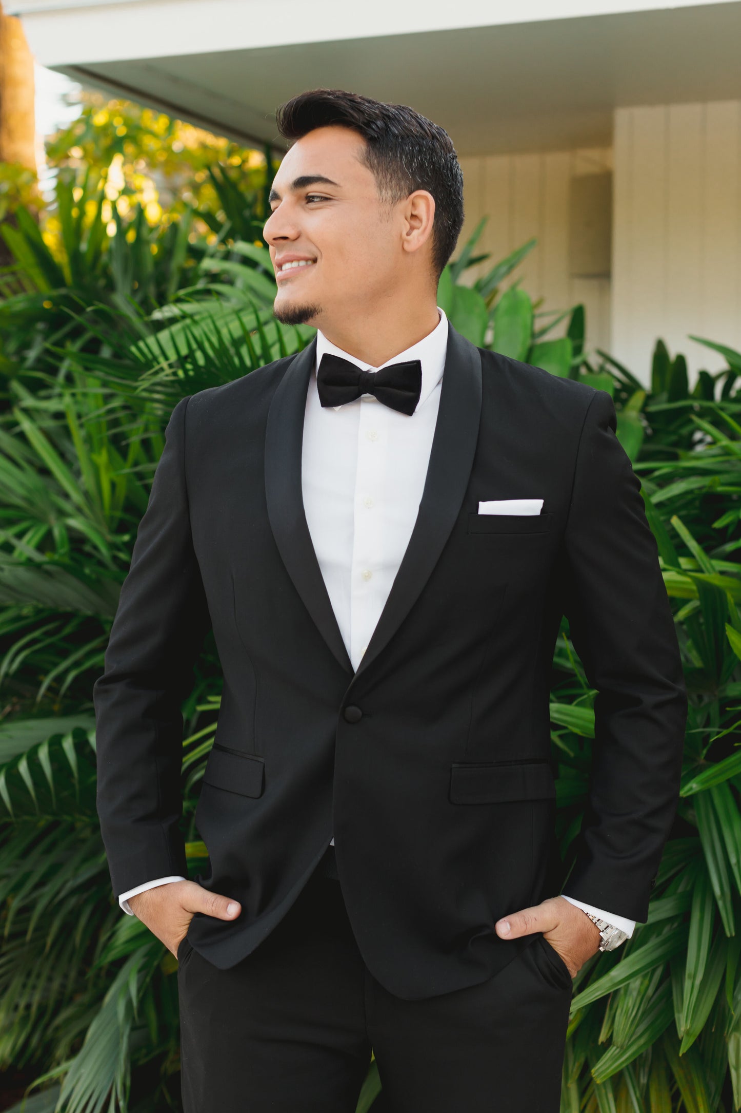 Black Groomsmen Shawl Tuxedo